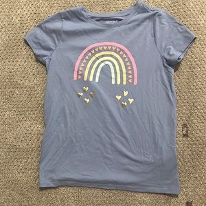 Cat & Jack Rainbow Blue Tee Girls